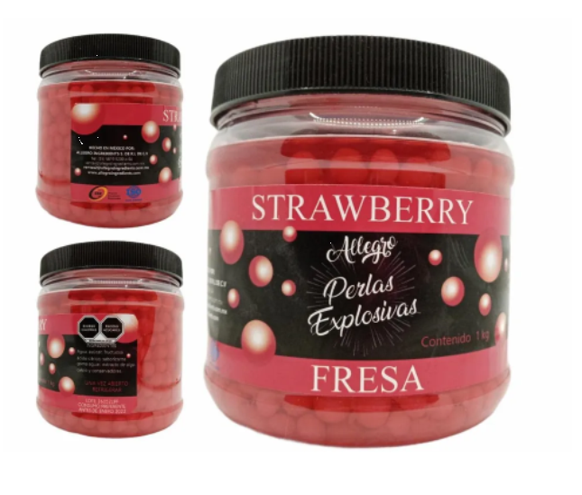 Perlas Explosivas Fresa 1kg