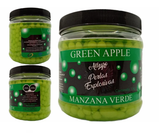 Perlas Explosivas Manzana Verde 1kg