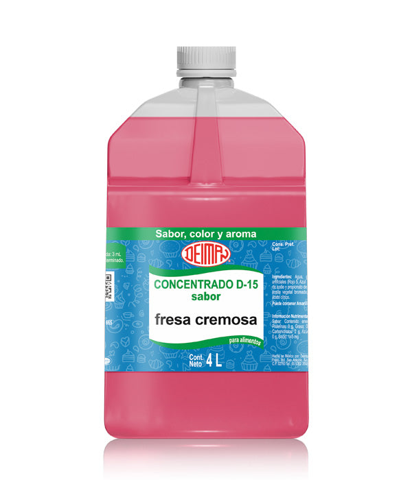 Concentrado De Fresa Cremosa D-15