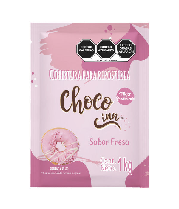 Cobertura Para Panificación Sabor Fresa Choco Inn 1kg