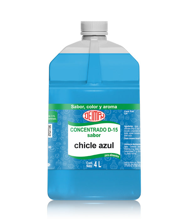 Concentrado De Chicle Azul D-15