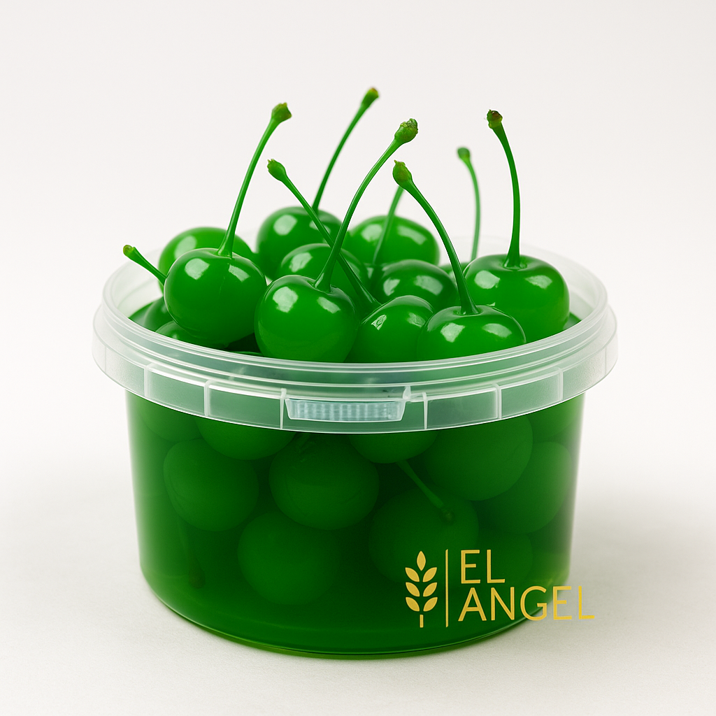 Cereza Verde en Almíbar Sin Tallo